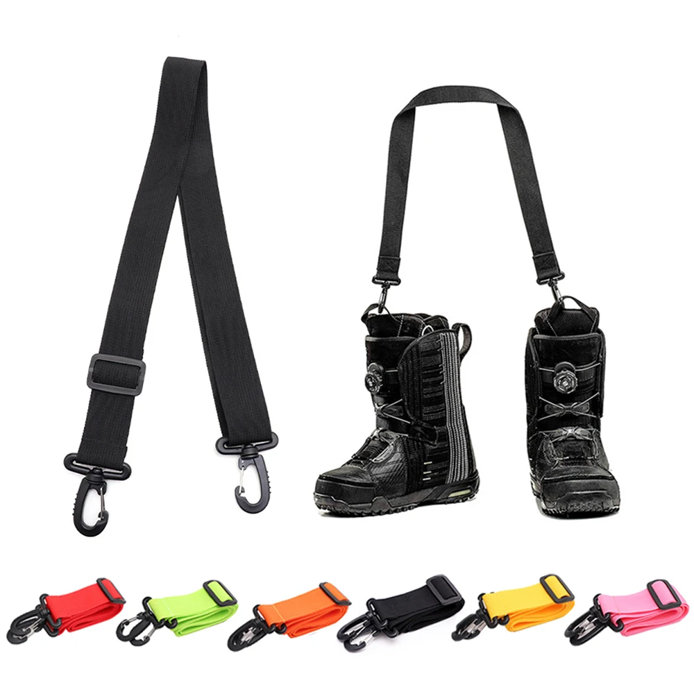 Cinto de esquis ajustável snowboard alça de ombro ao ar livre proteger botas de esqui sacos multifuncional universal cinto obrigatório