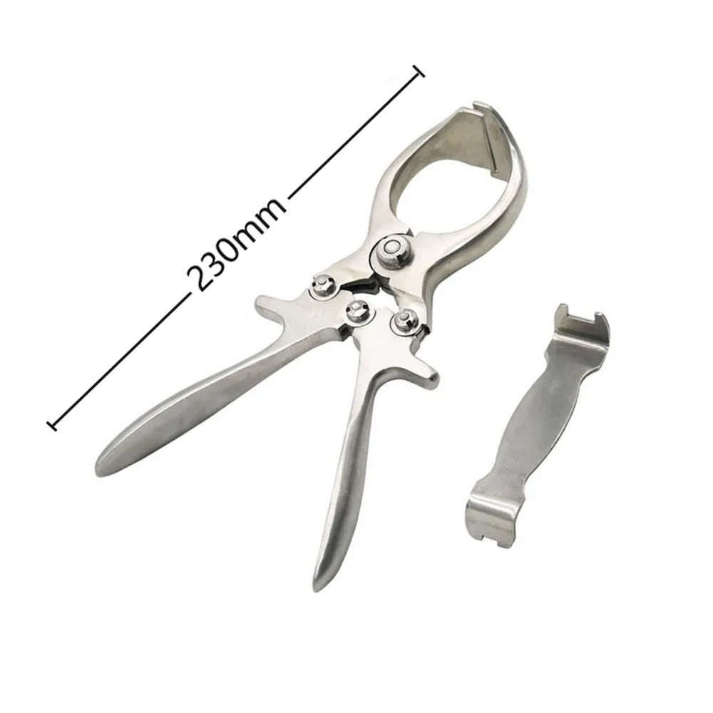 1 Pcs Livestock Tools Stainless Steel Without Blood Pig Sheep castration Clamp Castration Tool Castration Forceps Farm Animals