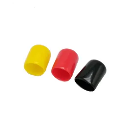 10mm Inside Diameter Protective Cover Rubber Covers Dust Cap For Connector Metal Tubes Screwdriver Handle 100Pcs/Lot
