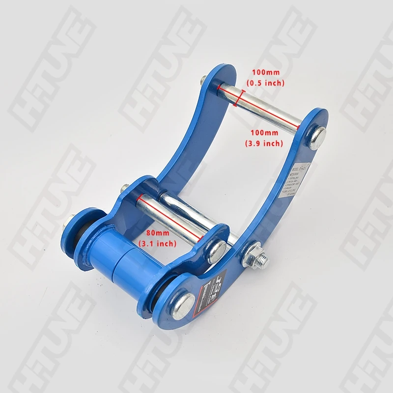 Rear Leaf Spring Suspension Comfort G-Shackle Extended 2\