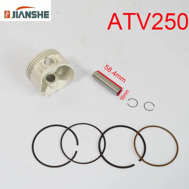 Juego de anillos de pistón de 71mm para Bashan Rato, JIANSHE, Loncin 250cc, ATV, motor cuádruple, lc171fmm, JS171, accesorios para buggy