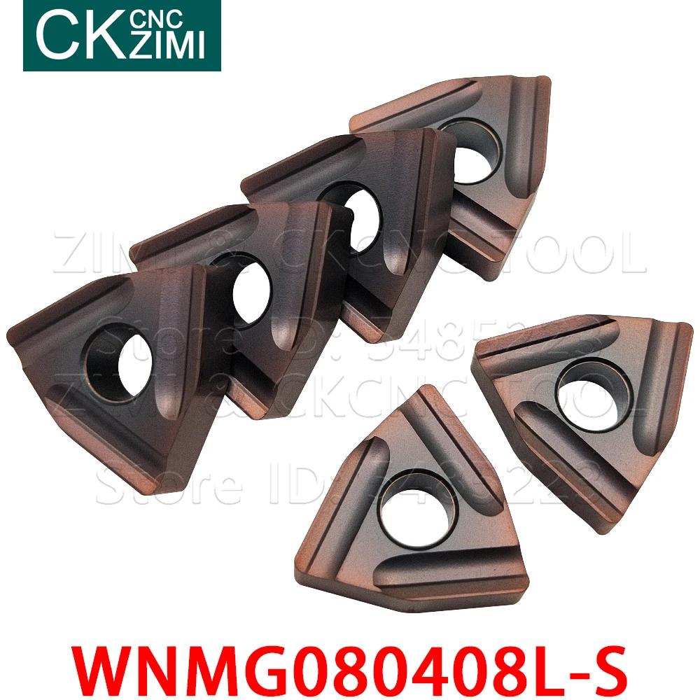 10P WNMG080408L-S BP1125 WNMG 080408L S Carbide Miếng Lót Làm Khe Lưỡi Dao Biến Dạng Kim Loại CNC Tiện Dụng Cụ Bằng Thép Không Gỉ