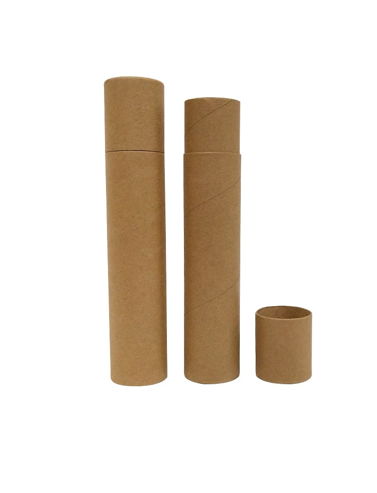 Round Kraft Shipping Mailing Packaging Cardboard Tube Cylinder, Customized Size, Postal Shipping, Paintings and Posters, 10 PCs