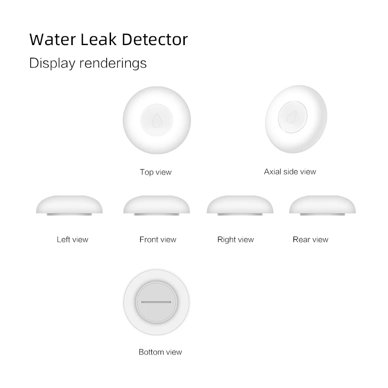 ZigBee Flood Sensor Smart Water Leak Detector Smart Life APP Linkage Alarm Via Tuya Gateway Work With Alexa Google Assistant