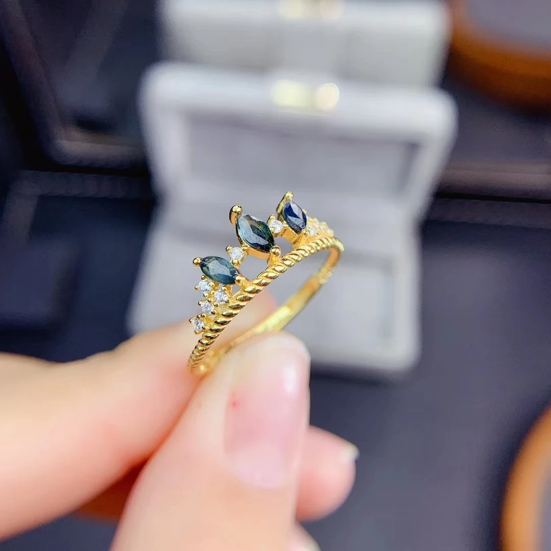 

KJJEAXCMY изысканные ювелирные изделия из стерлингового серебра S925 с инкрустацией натуральным сапфиром для новой девушки, модное кольцо с поддержкой теста в китайском стиле с коробкой