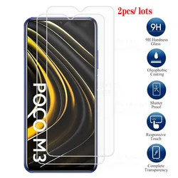 2pcs Poco m3 glass for xiaomi poco m3 m 3 3m pocom3 screen protector safty glasses tempered glass poko m3 6.53'' M2010J19CG