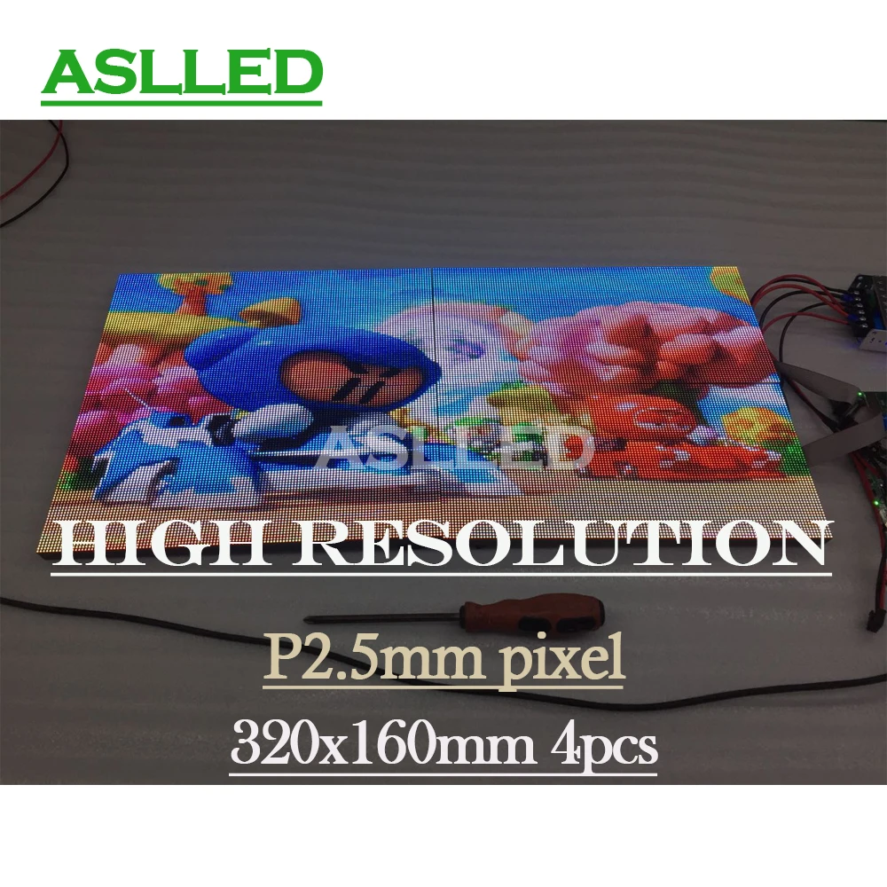 4pcs indoor high resolution led display screen full color RGB vidoe led panels have wifi controller