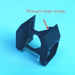 1pc E3D V6S Hexagon Heatsink Bracket Fan Duct Super Cool Used With 3Pcs 3010 Cooling Fan,3D Printer Parts