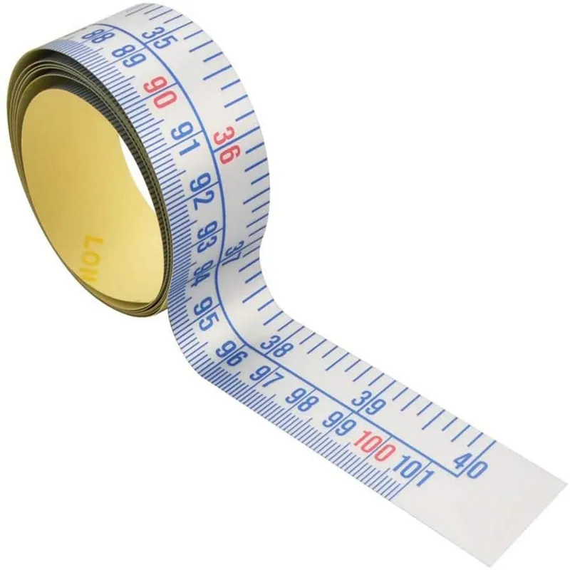 WINTAPE 101cm/40Inch Adhesive Backed Tape Measure Waterproof Measuring Sticker Sticky Meter Measuring Tape