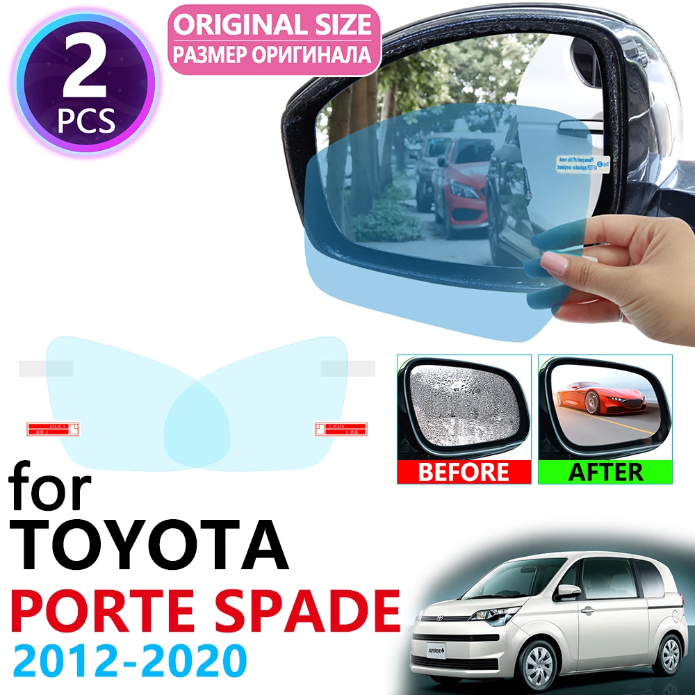 

for Toyota Porte Spade XP140 XP90 XP130 140 2012~2020 Full Cover Rearview Mirror Anti-Fog Rainproof Anti Fog Film Accessories