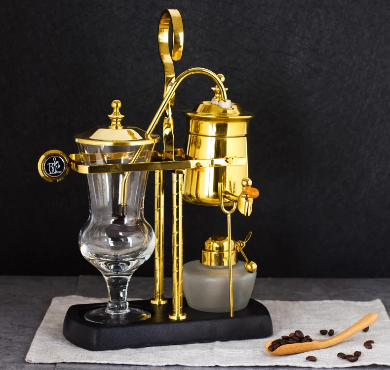 Belgischer Kaffee-Siphon-Topf, Zubehör, belgisische Kaffeemaschine, Handtopf für Kaffee/Tee, belgischer Topf, Zubehör, belgische Alkohollampe – Detail 1