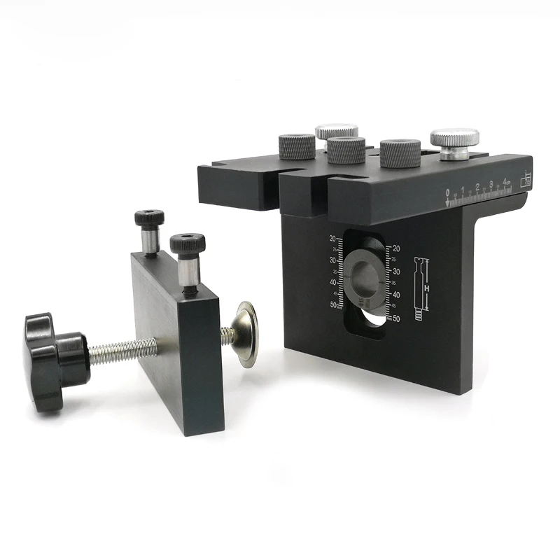 Woodworking Drilling Locator Roundwood Carpenter Tool Round Raft Connecting Plate Furniture Puncher
