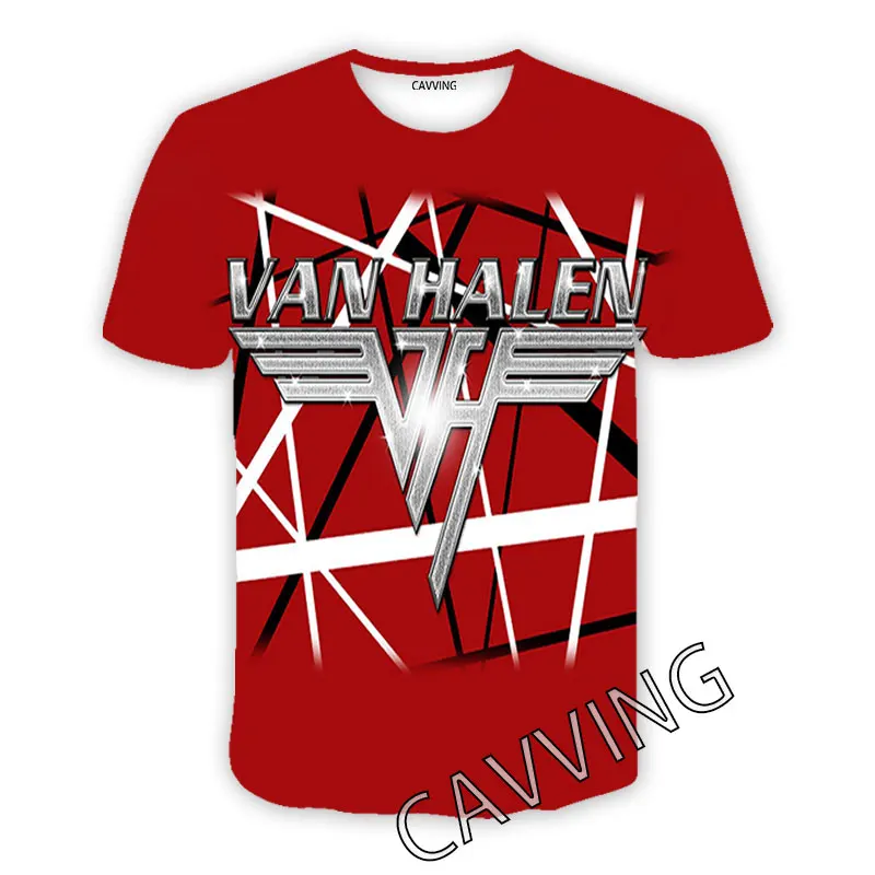 CAVVING 3D Printed  Van Halen Band  Casual T-shirts  Hip Hop Tee Shirts Harajuku Styles Tops Clothing for Men/women