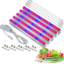 Phytolamp LED Grow Light 85-265V  Full Spectrum LED tube bar Lamp for Plants  8W 30Cm for Grow Tent Greenhouses Flowers