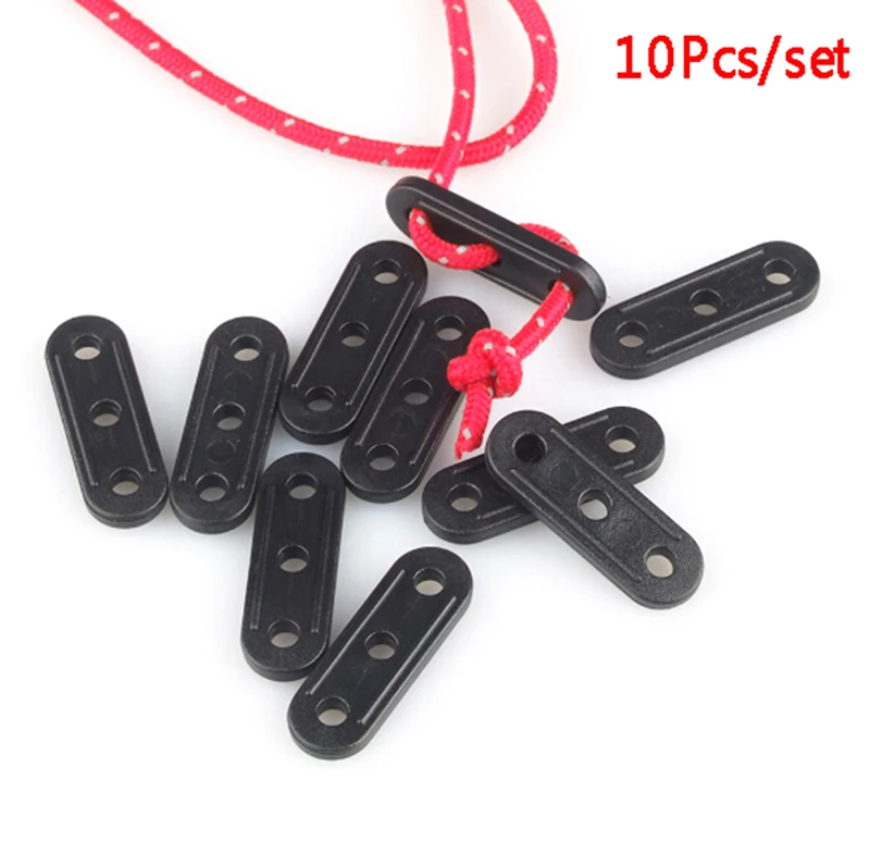 10PCS Camping Tent Lock Cord Rope Fastener Tensioners Bent Runners Outdoor Camping Accessories Tightener Tent Repair