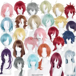 Anime  ES Tsukinaga Leo Sena Izumi Kagehira Mika Harukawa Sora Shino Hajime Amagi Hiiro Cosplay Wig + Wig Cap