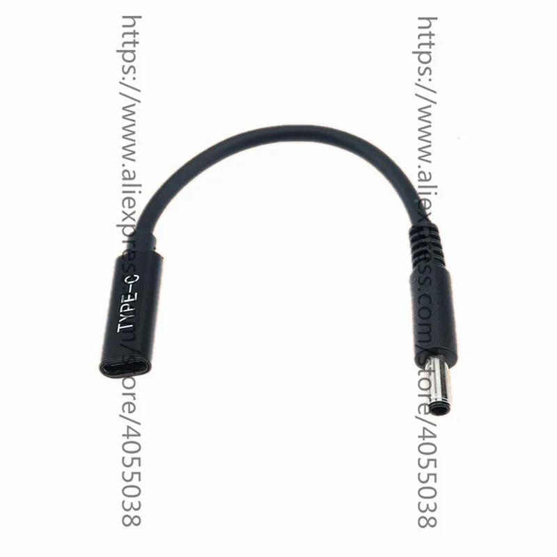 Câble USB 3.1 Type C USB-C femelle vers DC 20V 4.5 3.0mm 4.5x0.6MM pour prise d'alimentation Dell et émulateur PD, déclencheur de Charge pour ordinateur portable