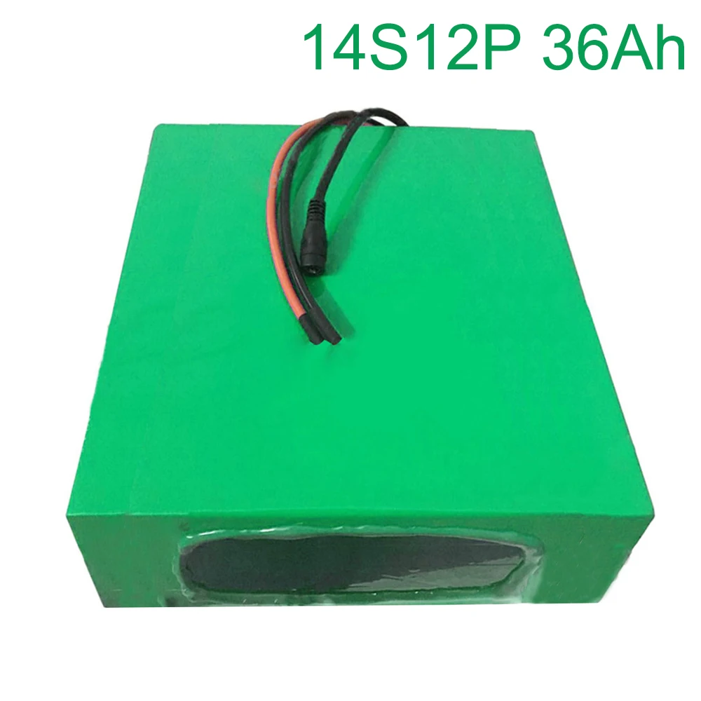 52V 36Ah 14S12P 18650 Li-ion Battery electric two Three wheeled motorcycle bicycle 275*240*70mm