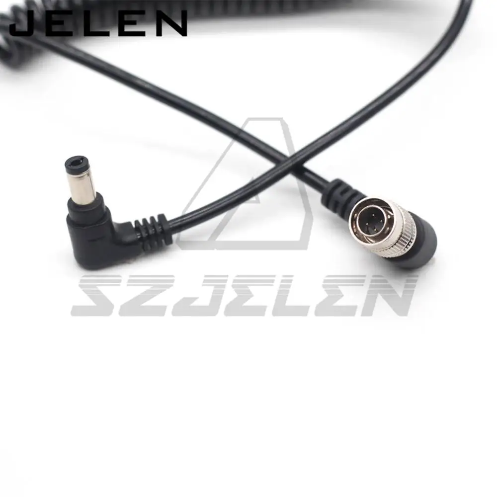 DC2.5 to Hirose 4 pin Right angle elbow plug for Sound Devices 688 633 Zoom F8 Power Cable ZAXCOM