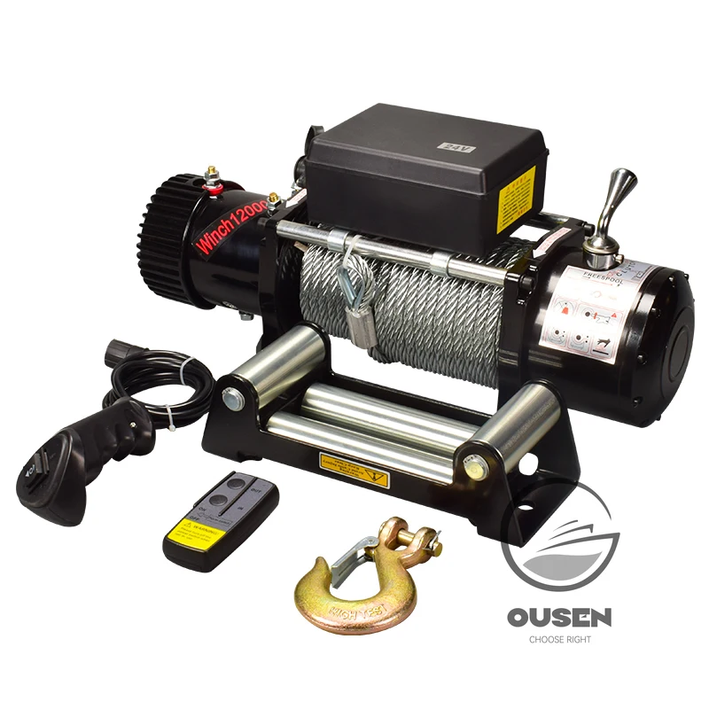 9500/12000lb Thắng Bắt Sóng Tời Điện 12/24V Tay Cầm/Không Dây Dây ATV Tời Cho beachBugg