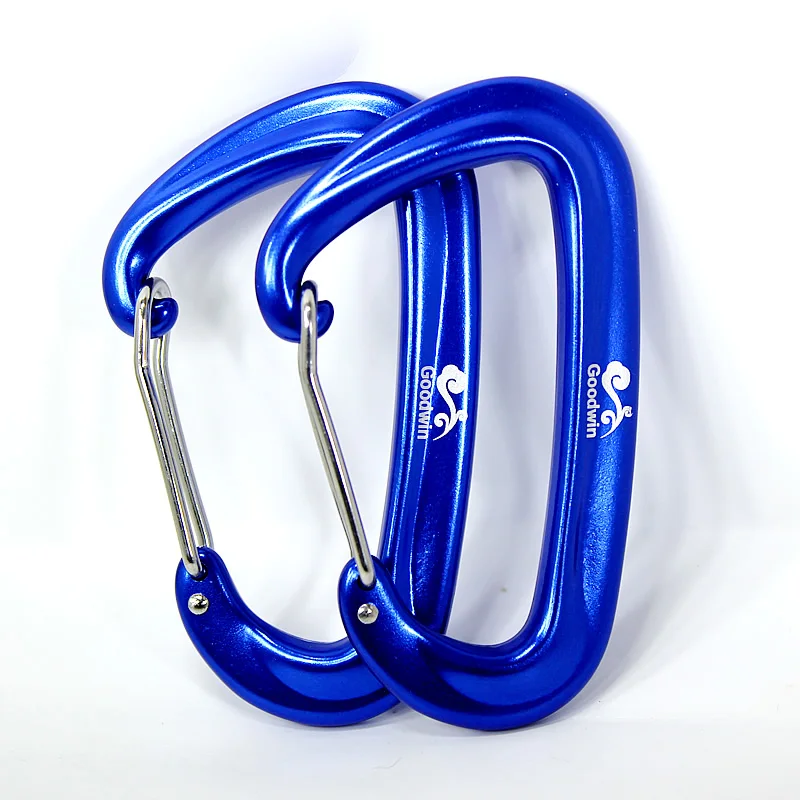 12kn Buckle Accessory Mountaineering Outdoor Shape Safety Lock Carabiner Climbing D Style