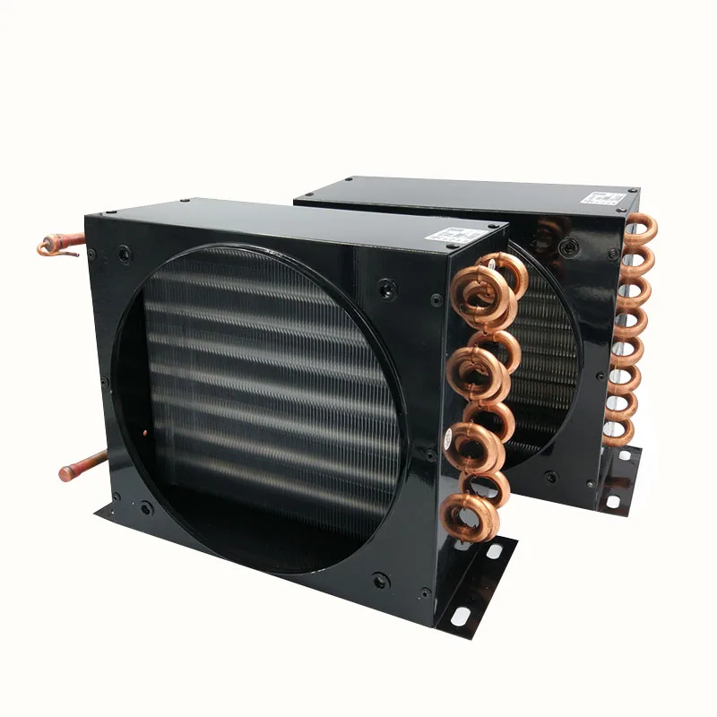 Congelatore frigorifero condensatore raffreddato ad aria condensatore aletta in alluminio raffreddato ad acqua radiatore tubo di rame