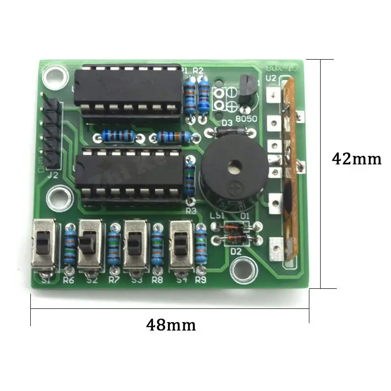 Kit de caja de sonido de música electrónica DIY, módulo de soldadura, Kits de aprendizaje de práctica para Arduino, 16