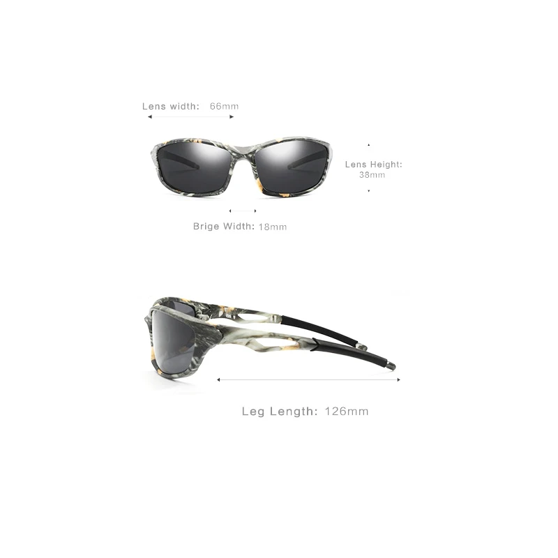 New Camouflage Polarized Fishing Glasses Men Women Cycling Hiking Driving Sunglasses UV400 Outdoor Climbing Sports Eyewear