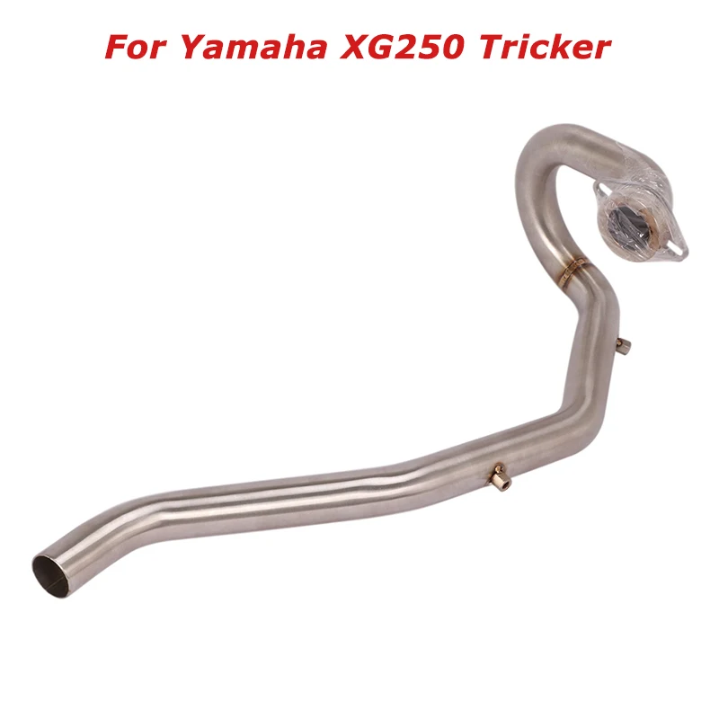 For Yamaha XG250 Tricker Motorcycle Front Header Pipe to Original Exhaust Tips Stainless Steel