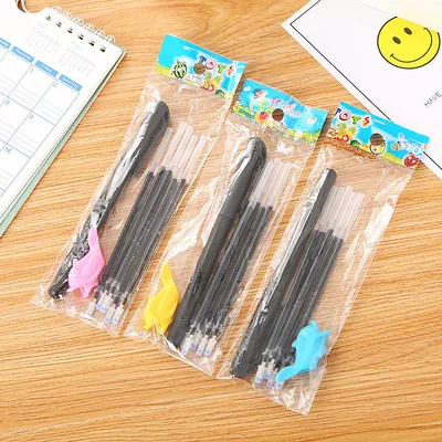 Student calligraphy disappearing pen set calligraphy practice automatic fading pen groove copybook magic pen