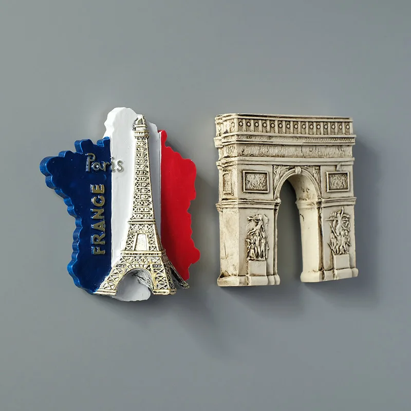 fridge magnets Paris France Eiffel Tower triumphal arch European refrigerator magnets magnets magnets tourist souvenirs gifts