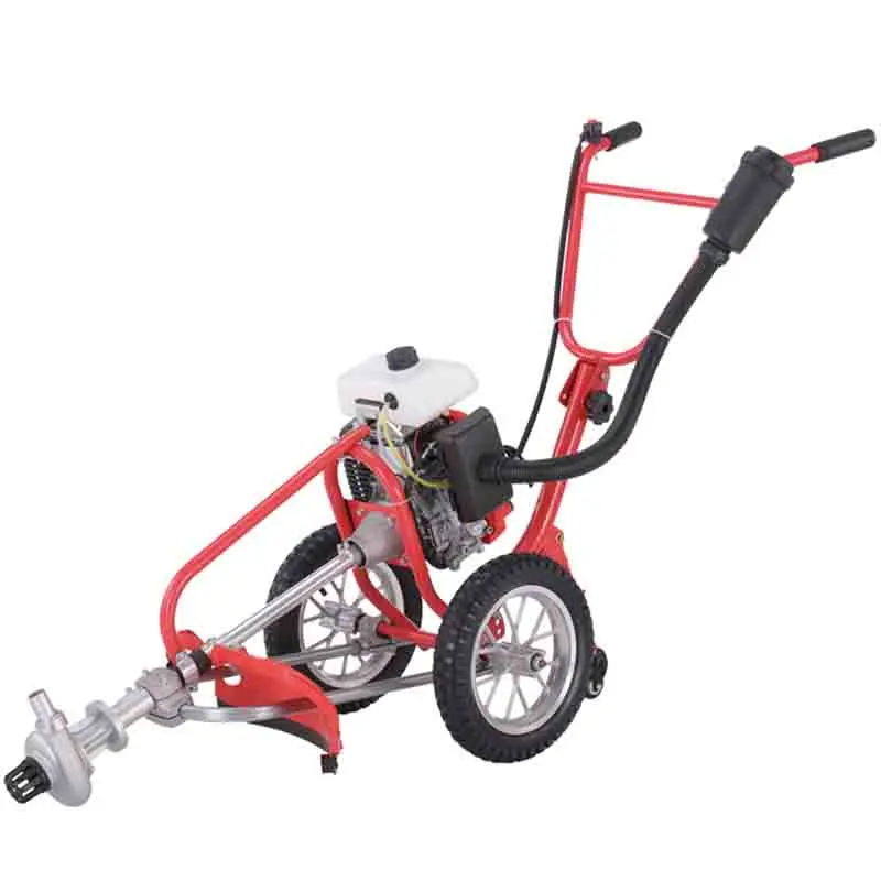 Lawn Mower+Weeding Wheel+Saw Blade+Water Pump Head+Soil Loosening Wheel Hand Push Small Multifunctional Micro-Tiller