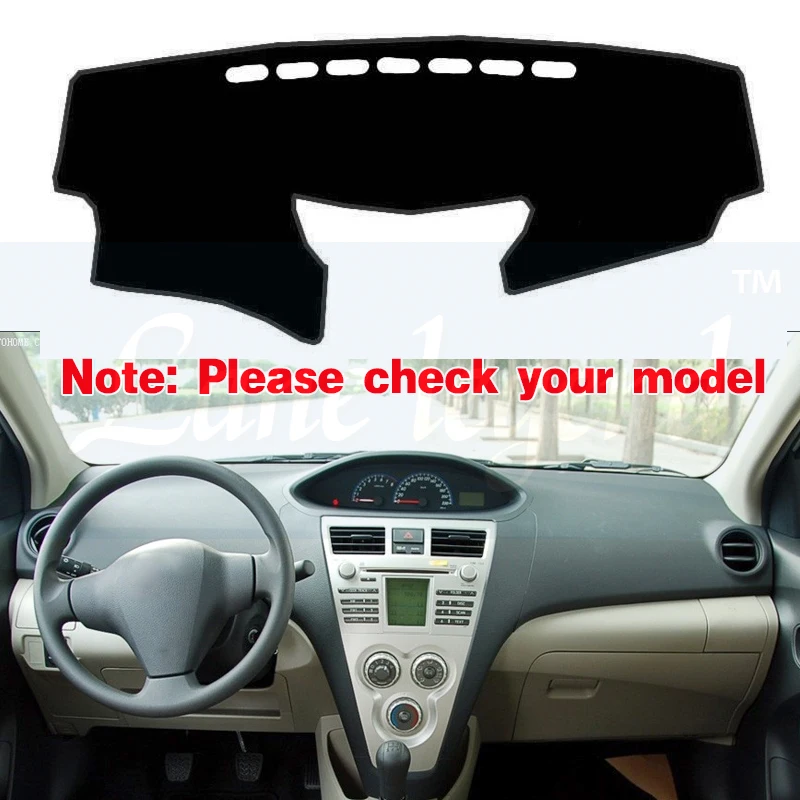 For Toyota Vios Yaris Belta Soluna XP90 2008~2013 Anti-Slip Mat Dashboard Cover Pad Sunshade Dashmat Carpet Car Accessories 2012