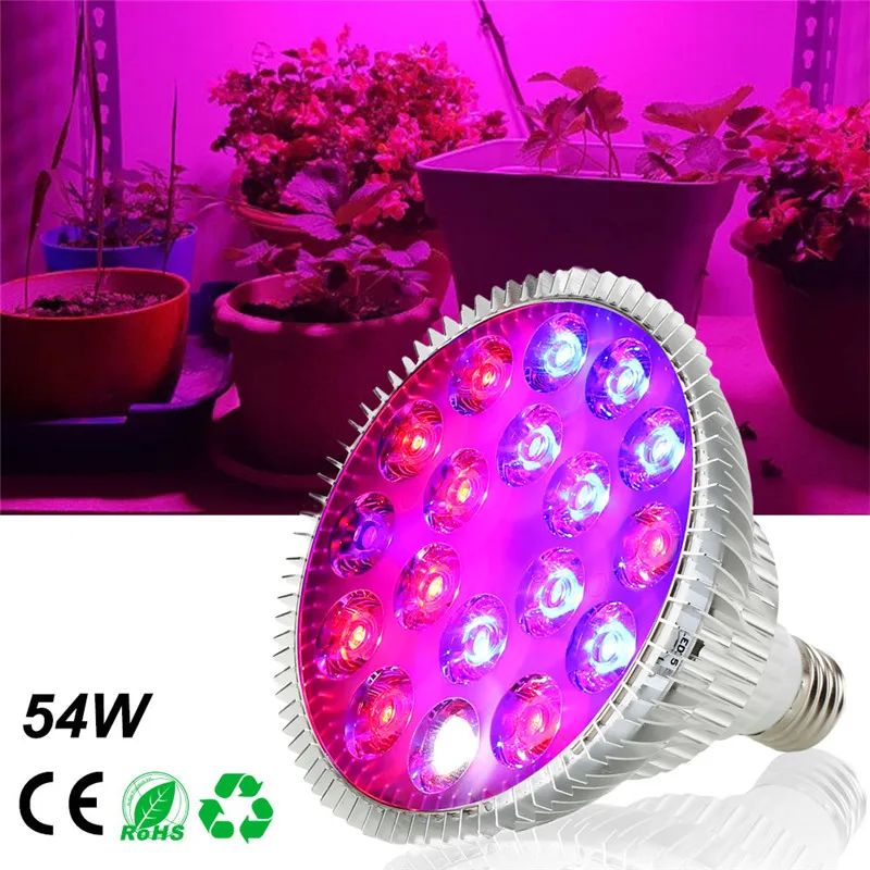 

E27 LED Grow Light Full Spectrum UV IR Phytolamp Full Range For Plants 54W Plant Lamps For Hydroponics Grow Bulb Indoor Plant