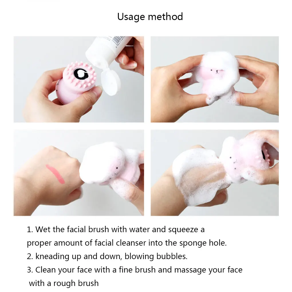 Silicone Small Octopus Face Cleaner Facial Cleaning Brush Deep Cleaning Washing Brush Massager Beauty Instrument Clean Pores