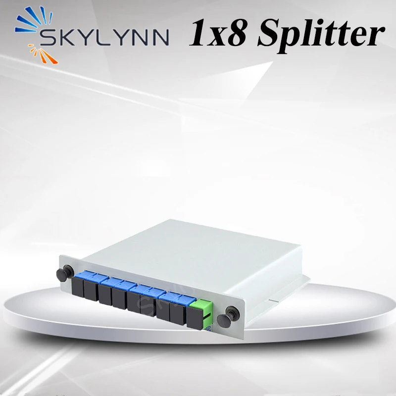 

10 Pcs 1X8 SC/APC SC/UPC LGX Module Type Embedded PLC Fiber Optic Splitter For FTTH