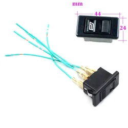2Pcs 5-Pin Window Lifter Switch Car Power Electric Door Window Button Connector Plug Socket for VW Vehicles