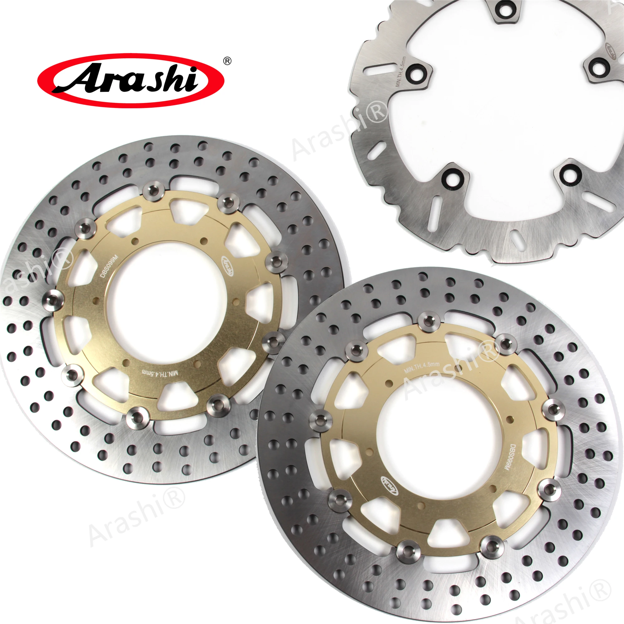 ARASHI F700GS / F800GS Front Rear Brake Rotors Disc Fit BMW GS700 F 700 GS 2013 2014 2015 / GS800 F 800 GS 2009 2010 2012 - 2015