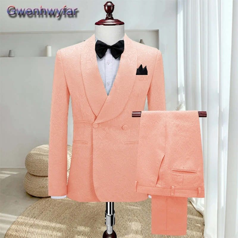 Gwenhwyfar 2025 Man Pants Set,Custom Made Shawl Lapel Solid Elegant Wedding Party Suite For Men,Three Pieces Set Groom Tuxedos