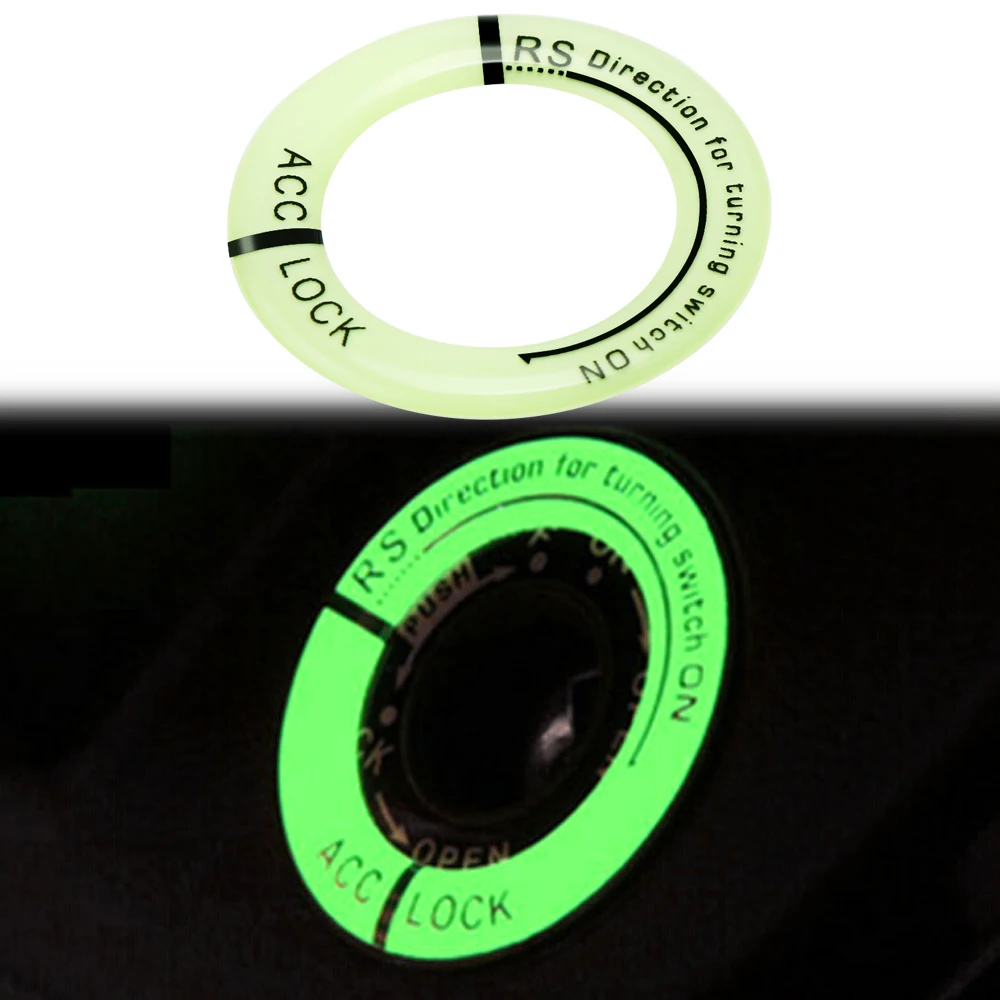 Night Luminous Car Ignition Key Ring Sticker Motorcycle Decals for Peugeot 206 208 308 307 207 3008 407 508 408 Hatch SW CC RCZ