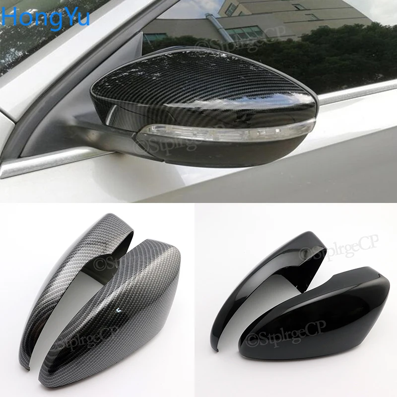 For Volkswagen VW CC Beetle Jetta Passat Sagitar Magotan Scirocco EOS Bora Rearview mirror cover carbon fiber side mirror cover