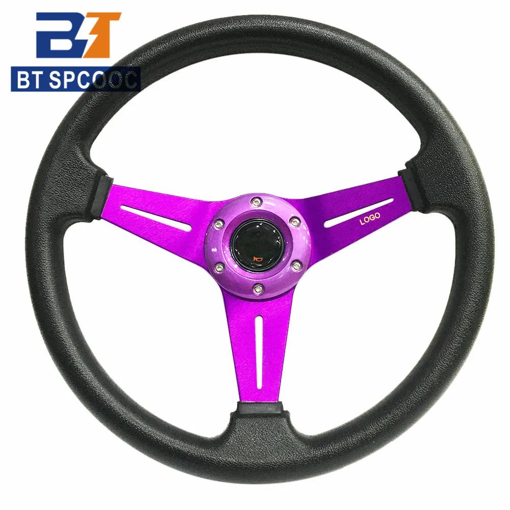 14inch 345mm Car Sport Steering Wheel PU Drift Rally Racing Steering Wheels Universal Multiple Colour Red Blue Black Yellow etc