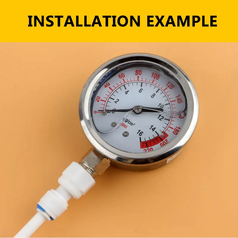 1/4 "Bên Trong Sợi Chỉ Đến Năm 1/4" Ống Áp Adapter Thẳng Kết Nối Nhanh RO Nước Đường Kính Trong 12.5MM kèm Ống