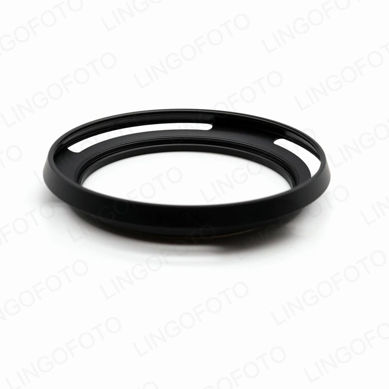 Metal Vented Lens Hood Lens Shade thin wide angle Screw in Universal 49/52/55/58/62/67/72/77 mm support filter cap