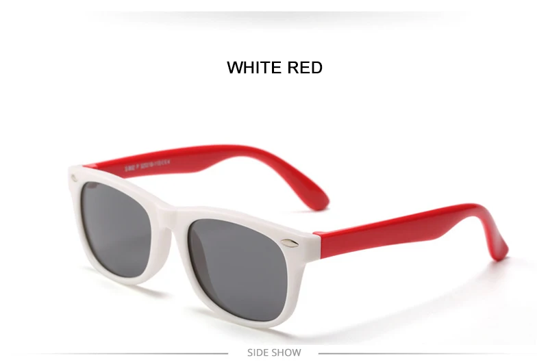 Fashoin Kinder Polarisierte Sonnenbrille Jungen Mädchen Vintage Silikon Kinder Sonnenbrille Stilvolle Safty TR90 Brillen Baby UV400 – Detail 13
