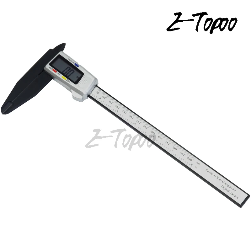 0-200mm 8inch Stainless steel metal case Electronic Digital Vernier Caliper micrometer gauge paquimetro long jaw plastic caliper