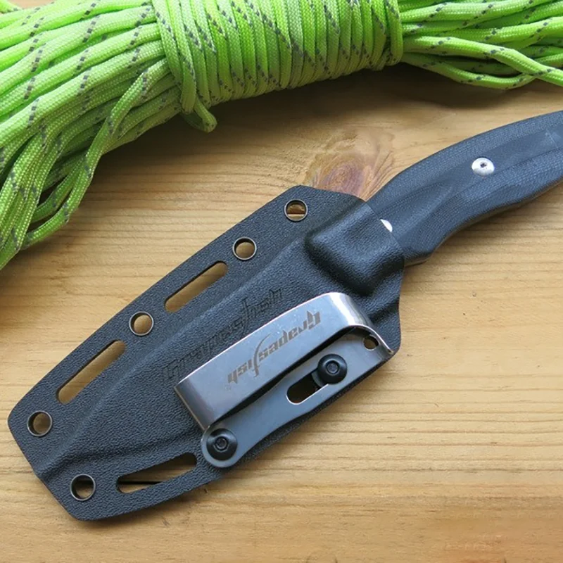 1Set morsetti tascabili in acciaio inossidabile con Clip posteriore per pinze per coltelli strumenti EDC fodero guaina Kydex accessori fai da te strumenti