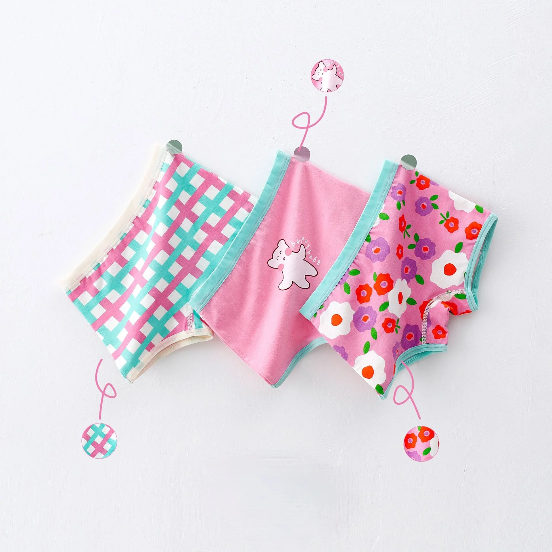 HoneyCherry Mädchenhöschen aus Baumwolle, Baby-Shorts für Kleinkinder, niedliche Mädchenunterwäsche – Detail 11