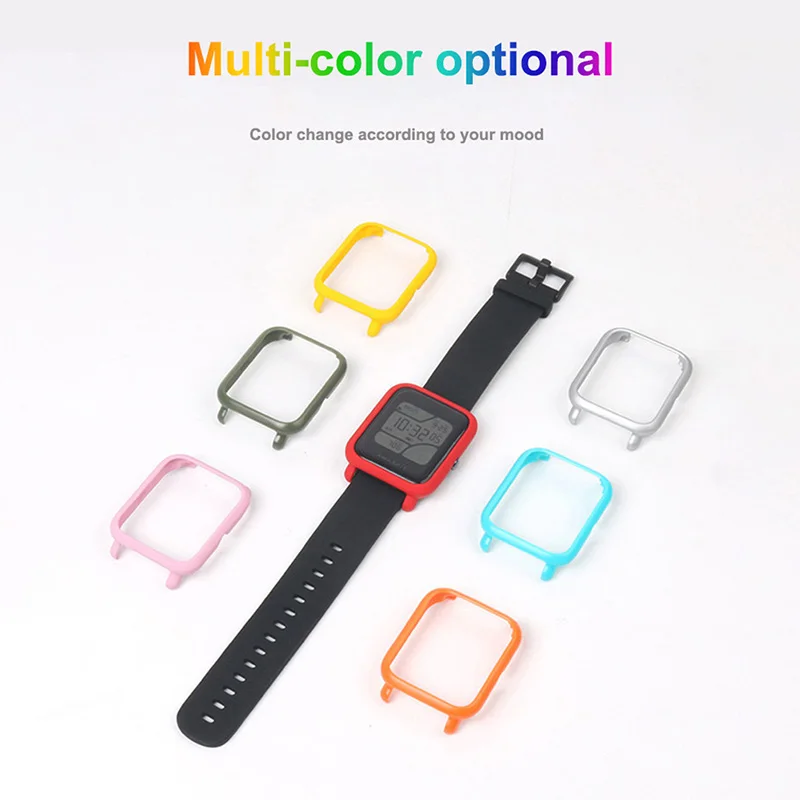 XShum Amazfit bip case protector for Xiaomi amazfit bip Accessories Bumper Screen Protection Protective Shell Case