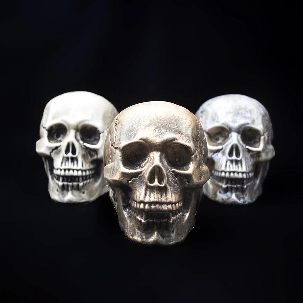 Home Decoration Plastic Crafts Realistic Skull Personality Art Horror Props Haunted House Zombie Halloween Party Accessories